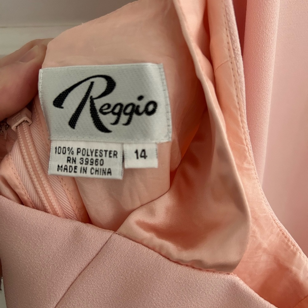 Vintage Pink High Neck Backless Cocktail Dress - Picture 5 of 5